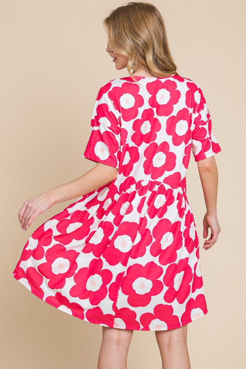 Linda Flower Print Dress