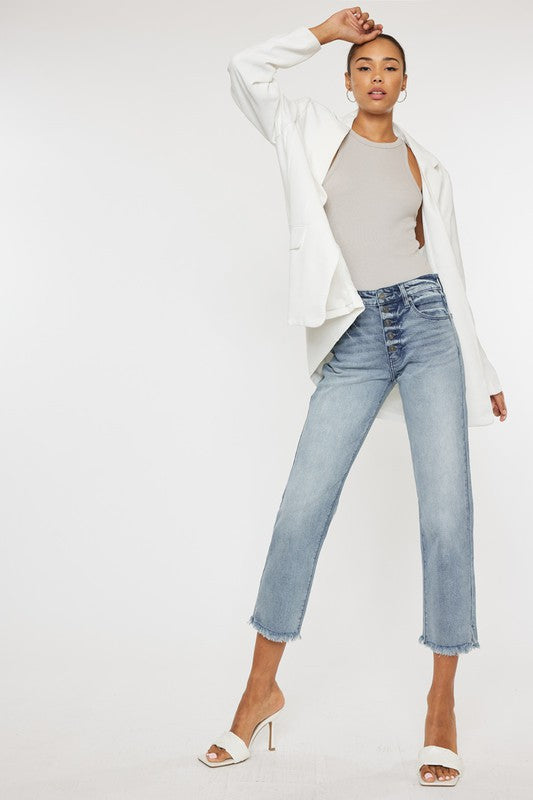 Regina High Rise Straight Fit Jeans