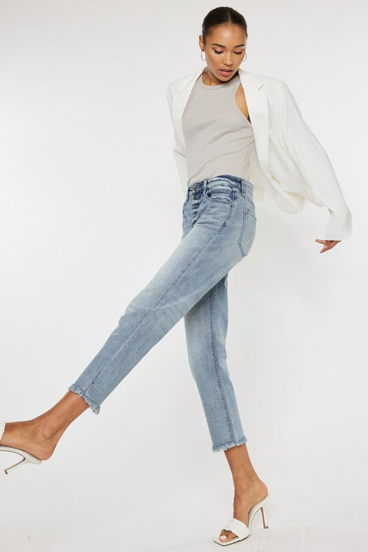 Regina High Rise Straight Fit Jeans