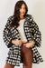 Shannon Plaid Waist Tie Hooded Cardigan