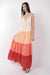 Jamie Color Block Tiered Maxi  Dress