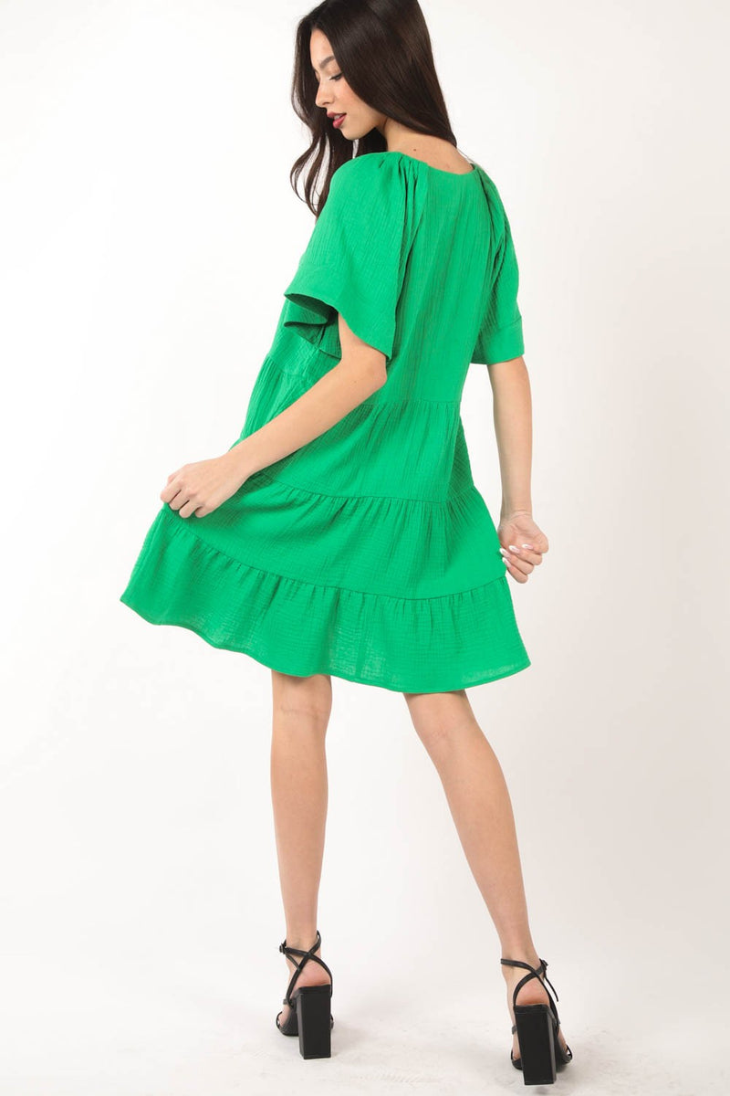 Vanessa Ruffled Tiered Dress