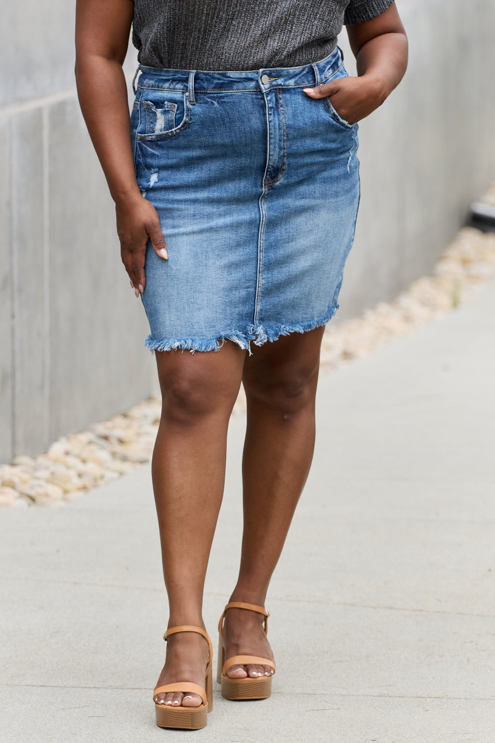 Amelia Denim Mini Skirt - Zen Boutique : Designs For A Lifetime