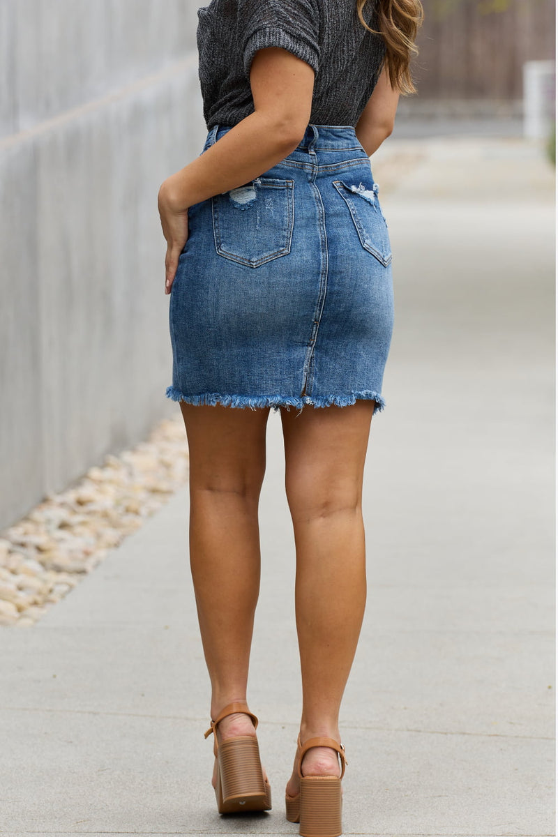 Amelia Denim Mini Skirt - Zen Boutique : Designs For A Lifetime