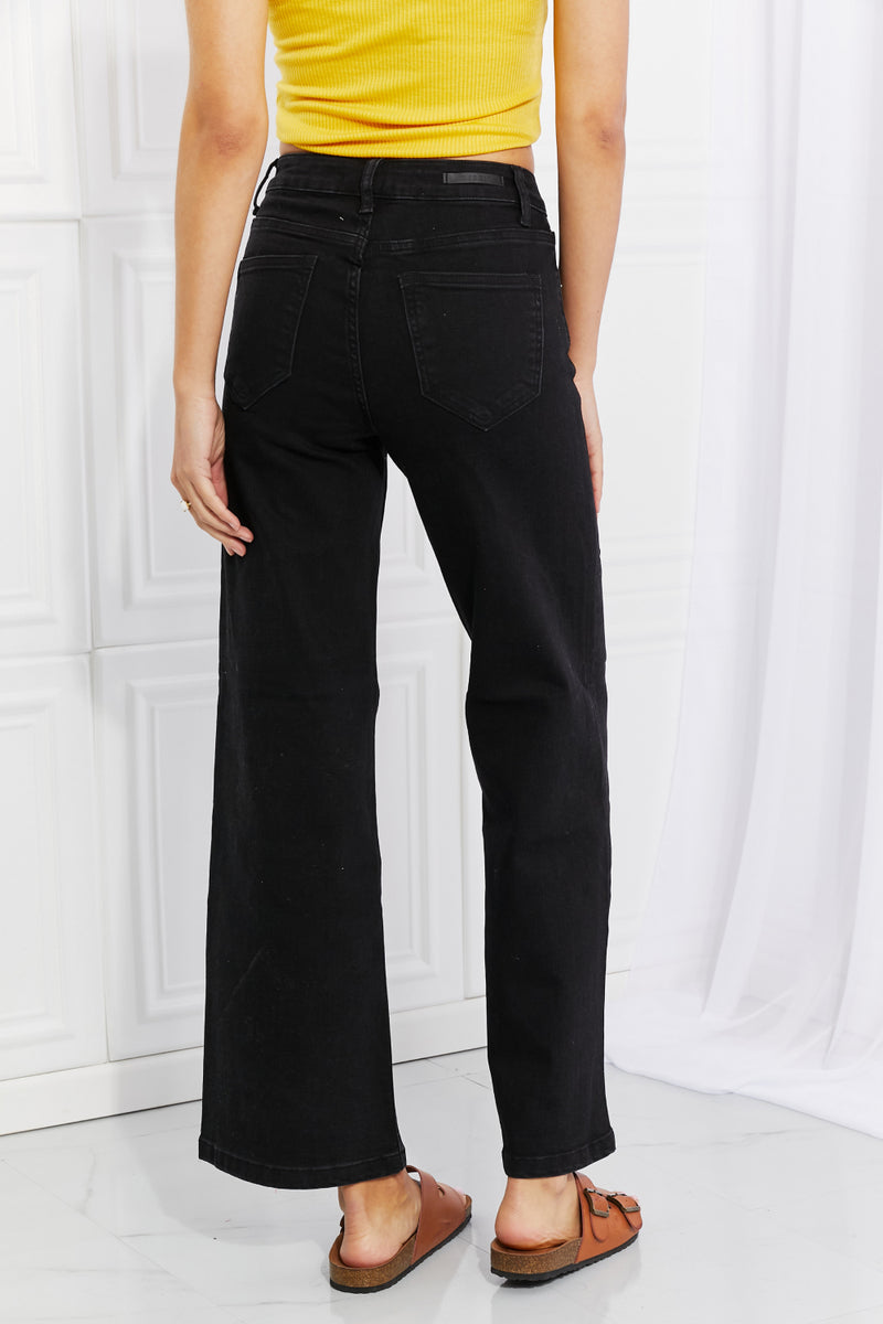 RISEN Amanda Midrise Wide Leg Jeans - Zen Boutique : Designs For A Lifetime