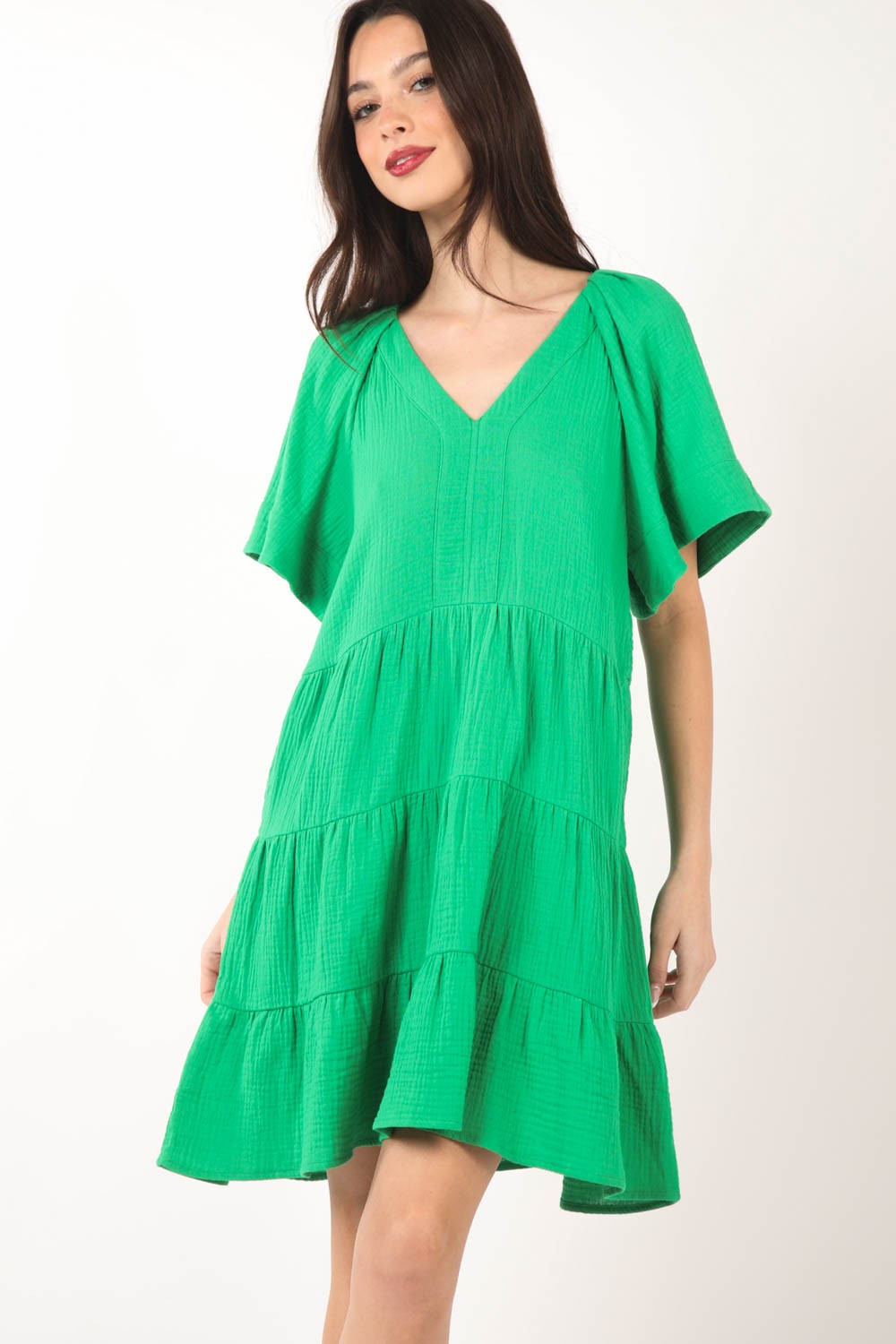 Vanessa Ruffled Tiered Dress